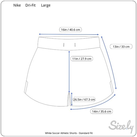 Nike Dri FIT Academy CV2649-100 Athletic Soccer Shorts Womens Large White Black - Picture 9 of 10